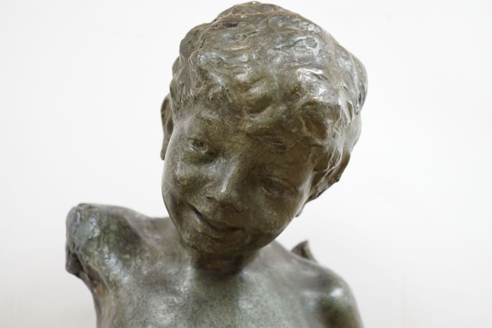 Margaret Wrightson (1877–1976), large bronze-finished plaster statuette, 84cm